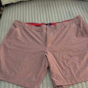 George Men's Red Flat Front Shorts
